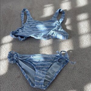 Striped Kid Bikini Set